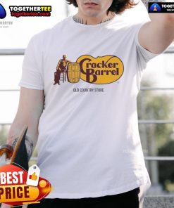 Alt Text: Premium Cracker Barrel Old Country Store Logo T-Shirt featuring a classic logo design on a comfortable tee.