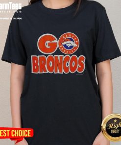 Premium Denver Broncos Football 1998 Roster Player Vintage NFL Ladies Tee featuring iconic team graphics and design.