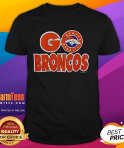 Alt Text: Vintage NFL T-shirt featuring the 1998 Denver Broncos football roster, perfect for fans and collectors.