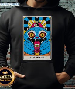 Alt Text: Premium Derpy Tiger X K-Pop Demon Hunters hoodie featuring unique derpy tarot card design for stylish fans.