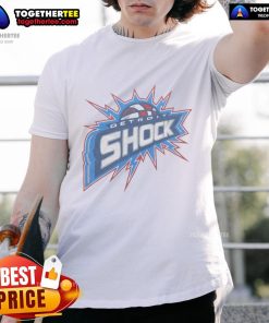 Premium Detroit Shock T-Shirt featuring a bold logo and vibrant colors, perfect for fans of women's basketball.