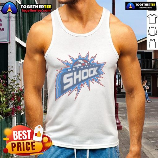 Premium Detroit Shock tank top featuring a stylish design, perfect for fans and casual wear enthusiasts.
