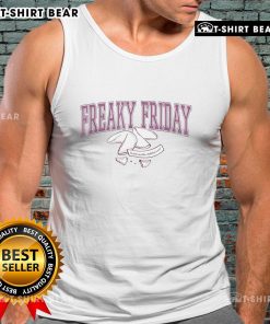 Premium Disney Freaky Friday fortune cookie tank top featuring 'Could You Like Chill For A Sec' design.