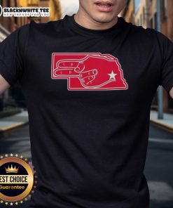 Premium Fingers Nebraska Map T-Shirt featuring a detailed graphic of Nebraska's map on a stylish, comfortable tee.