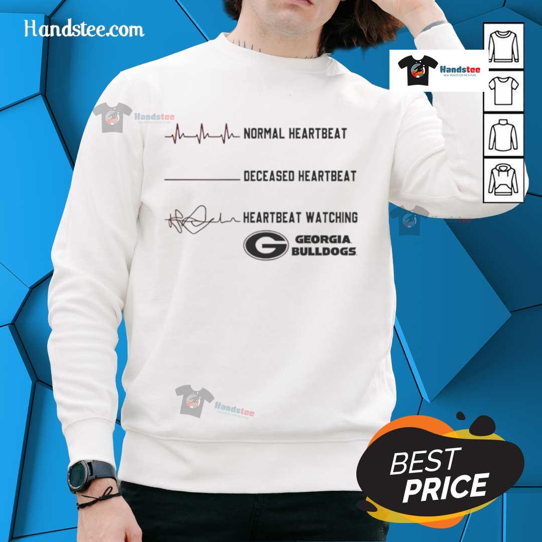 Premium Georgia Bulldogs Ncaa Heartbeat Watching Match Sweatshirt Premium Georgia Bulldogs NCAA Heartbeat Watching Match Sweatshirt for fans, featuring team colors and logo design.