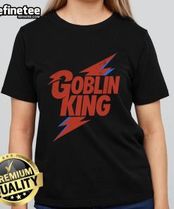 Premium Goblin King Ladies Tee featuring a vibrant design, perfect for fans of fantasy and unique graphic apparel.