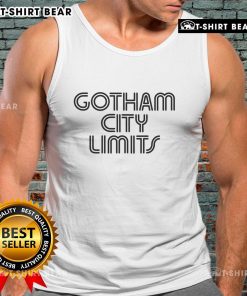 Stylish Premium Gotham City Limit Tank Top featuring iconic design, perfect for urban fashion enthusiasts.
