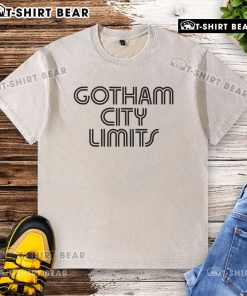 Premium Gotham City Limit Washed T-Shirt in soft fabric, featuring a stylish graphic print for casual wear.