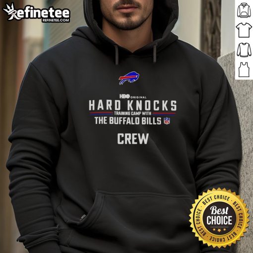 Buffalo Bills crew hoodie from Premium Hard Knocks Training Camp, showcasing team spirit and style.