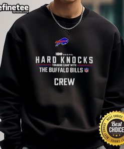Premium Hard Knocks Training Camp sweatshirt featuring the Buffalo Bills crew, perfect for fans and comfort seekers.