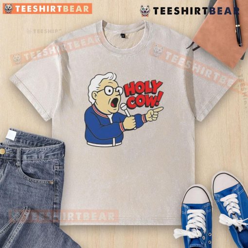 Premium Harry Caray Holy Cow Legend Cubs washed t-shirt showcasing a vintage design for Chicago Cubs fans.
