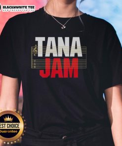 Premium Hiroshi Tanahashi Tana Jam Ladies Tee featuring a stylish design and comfortable fit for wrestling fans.