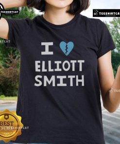 Premium I Love Elliott Smith ladies tee featuring a stylish design, perfect for fans of the iconic musician.