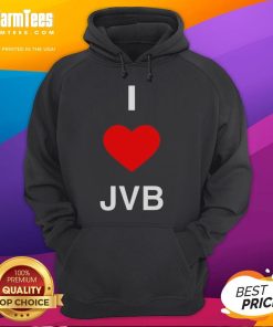 Premium I Love JVB Hoodie in soft fabric, showcasing a stylish design perfect for casual wear and JVB fans.