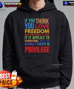 Premium hoodie with 'If You Think You Love Freedom' design, perfect for those who value individuality and self-expression.