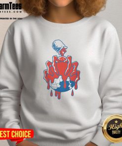 Premium Infect The Earth Sweatshirt featuring eco-friendly design, perfect for casual wear and environmental awareness.