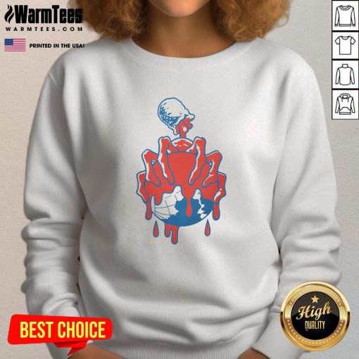 Premium Infect The Earth Sweatshirt featuring eco-friendly design, perfect for casual wear and environmental awareness.