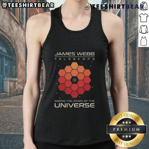 Premium James Webb Telescope tank top featuring a stunning design inspired by the origins of the universe.