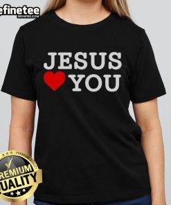 Premium Jesus Love You Ladies Tee in soft fabric, featuring a stylish design perfect for expressing faith and love.