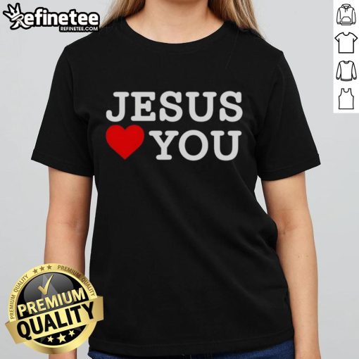 Premium Jesus Love You Ladies Tee in soft fabric, featuring a stylish design perfect for expressing faith and love.