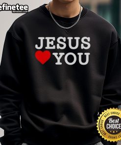 Premium Jesus Love You Sweatshirt featuring a stylish design and soft fabric, perfect for showing your faith in comfort.
