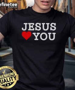 Premium Jesus Love You T-Shirt featuring bold typography and vibrant colors, perfect for expressing faith and love.