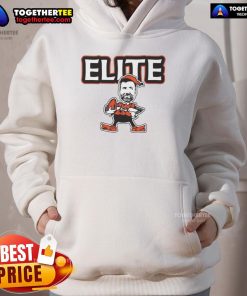 Premium Joe Flacco Elite Cleveland Browns Football Elfe Hoodie featuring a stylish design for dedicated fans.