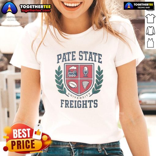 Premium Josh Pate State Freights University Fall 2025 Ladies Tee in stylish design, perfect for casual wear this season.