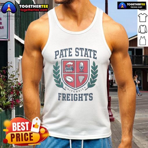 Premium Josh Pate State Freights University Fall 2025 tank top featuring a stylish design and comfortable fit.