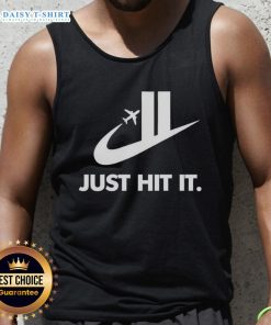 Premium Just Hit It Shirt featuring Twin Towers 9/11 design on a stylish tank top for commemorative fashion.