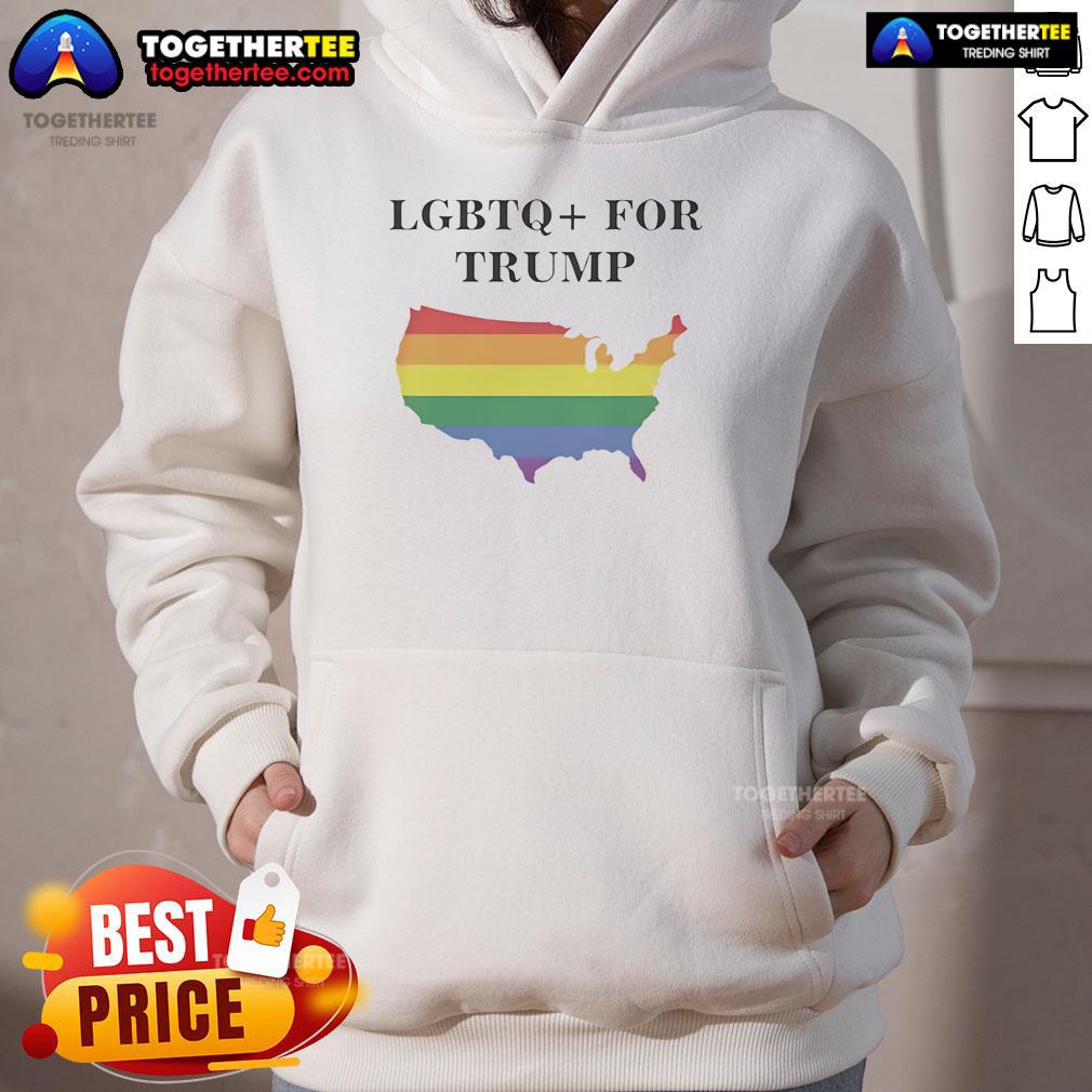 Premium Lgbtq For Trump State Hoodie Premium LGBTQ For Trump State Hoodie in vibrant colors, showcasing support for LGBTQ rights and Trumps campaign.