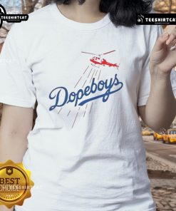 Premium Los Angeles Dodgers Dopeboys ladies tee featuring stylish design and vibrant team colors for fans.