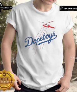 Premium Los Angeles Dodgers Dopeboys T-Shirt featuring vibrant graphics and a stylish design for true fans.
