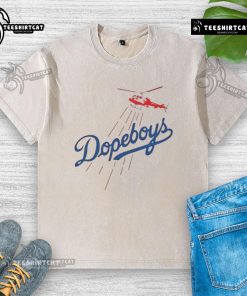 Premium Los Angeles Dodgers Dopeboys washed t-shirt showcasing a stylish design, perfect for baseball fans.