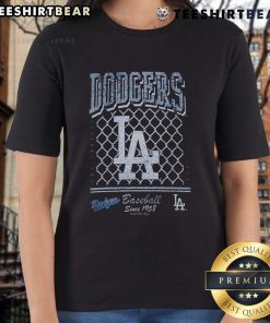 Alt Text: Premium Los Angeles Dodgers old school baseball tee for ladies, celebrating team spirit since 1958.