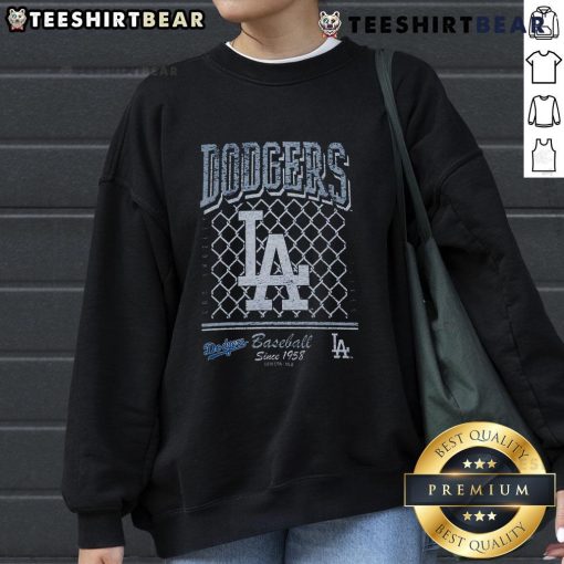 Premium Los Angeles Dodgers old school sport baseball sweatshirt since 1958, featuring classic team logo and cozy design.