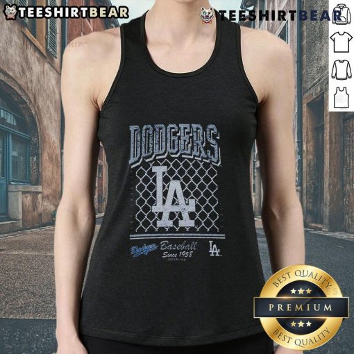 Alt Text: Premium Los Angeles Dodgers old school baseball tank top, celebrating the team's legacy since 1958.