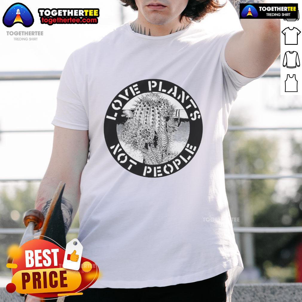 Premium Love Plants Not People Logo T Shirt Premium Love Plants Not People Logo T-Shirt featuring a vibrant graphic design on soft cotton fabric for plant lovers.
