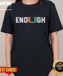 Premium Miami DL Akheem Mesidor Enough Ladies Tee featuring stylish design and vibrant colors for trendy women.