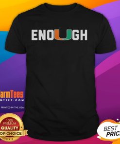 Premium Miami DL Akheem Mesidor Enough T-Shirt featuring bold graphics and comfortable fit for fans and fashion enthusiasts.