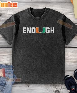 Alt Text: Premium Miami DL Akheem Mesidor Enough Washed T-Shirt in a stylish design, perfect for casual wear and sports enthusiasts.