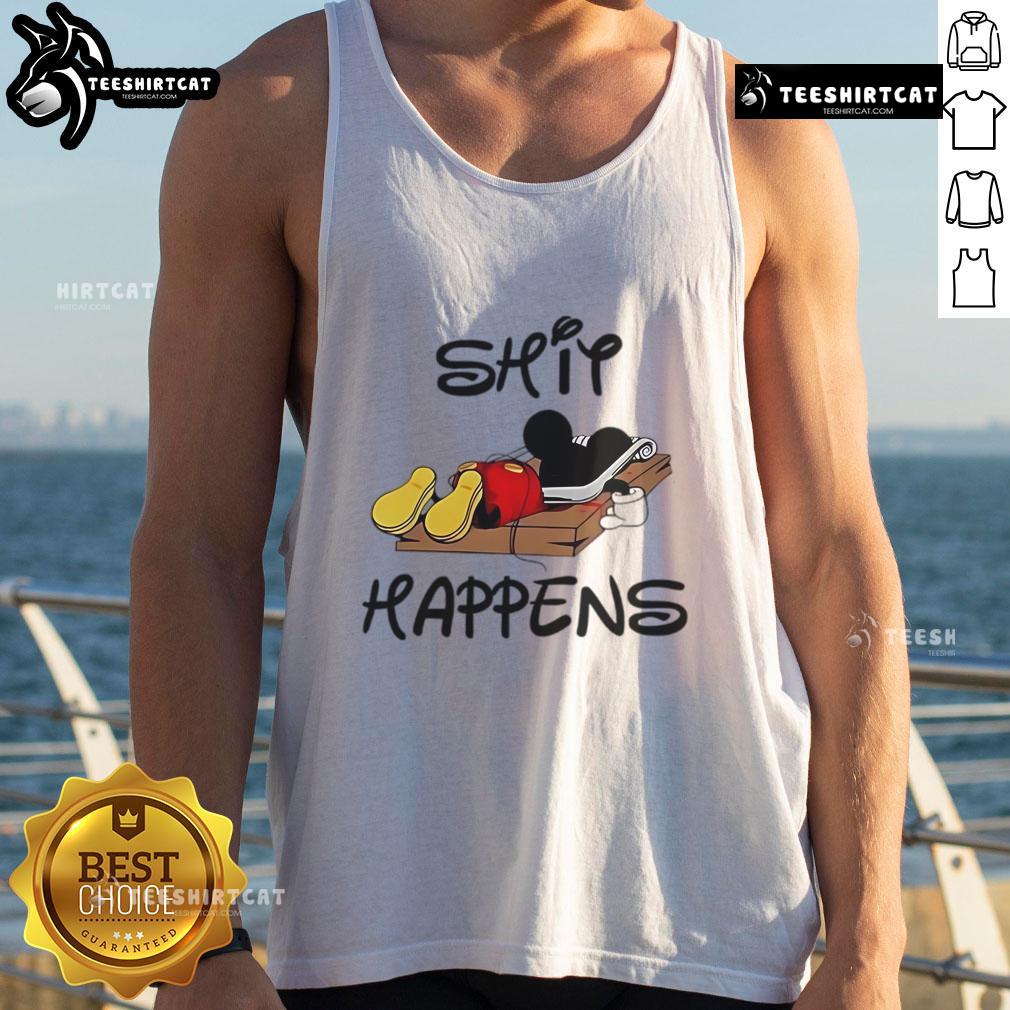 Premium Mickey Mouse Shit Happens Tank Top Premium Mickey Mouse Shit Happens Tank Top featuring vibrant graphics and a comfortable fit for casual wear.