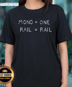 Premium Mono One Rail Monorail Ladies Tee featuring a stylish design, perfect for casual wear and monorail enthusiasts.