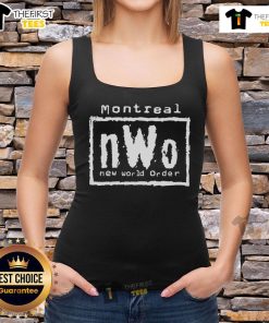 Premium Montreal nWo New World Order tank top featuring bold graphics and a stylish design for wrestling fans.