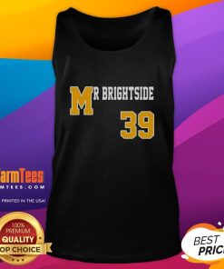 Premium Mr. Brightside 39 Tank Top in vibrant colors, perfect for casual summer wear and music festival style.