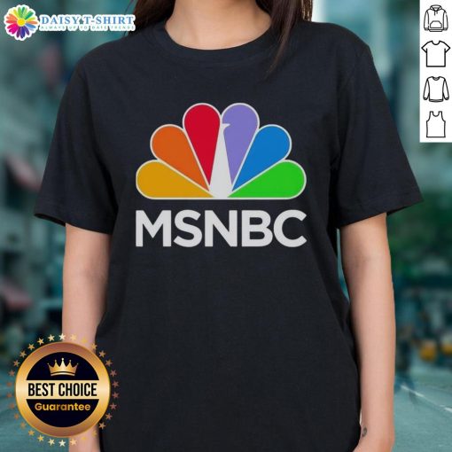 Premium MSNBC Logo Classic Ladies Tee featuring a stylish design perfect for fans of MSNBC.