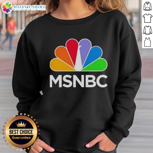 Classic sweatshirt featuring the Premium MSNBC logo, perfect for fans of news and stylish casual wear.