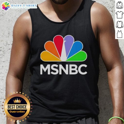 Premium MSNBC Logo Classic Tank Top featuring a bold design in a stylish and comfortable fit for casual wear.