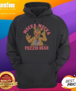 Premium Muppets Fozzie Bear Wocka Wocka Hoodie featuring vibrant colors and cozy design, perfect for fans.