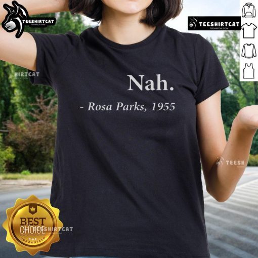 Premium Rosa Parks Ladies Tee featuring a stylish design celebrating civil rights and empowerment for women.